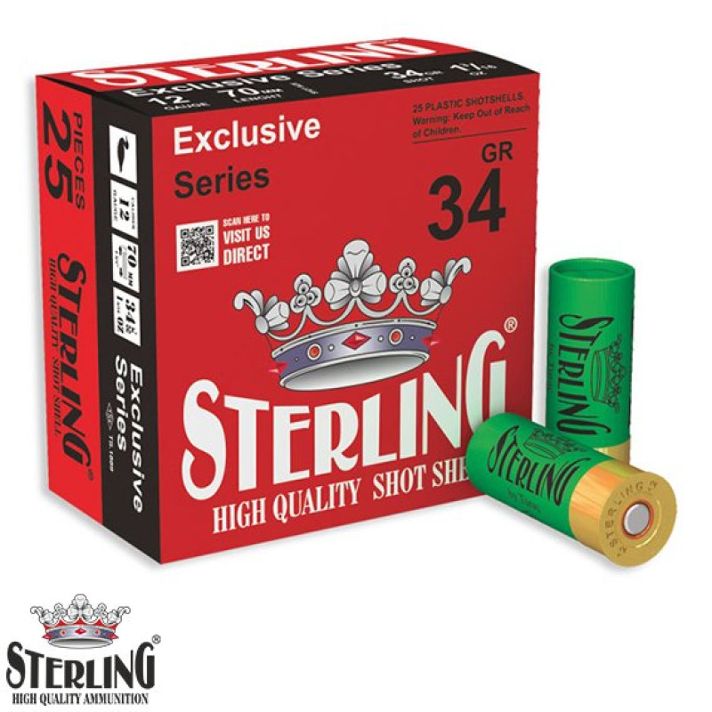 Sterling 12 cal 34 gr Av Fişeği