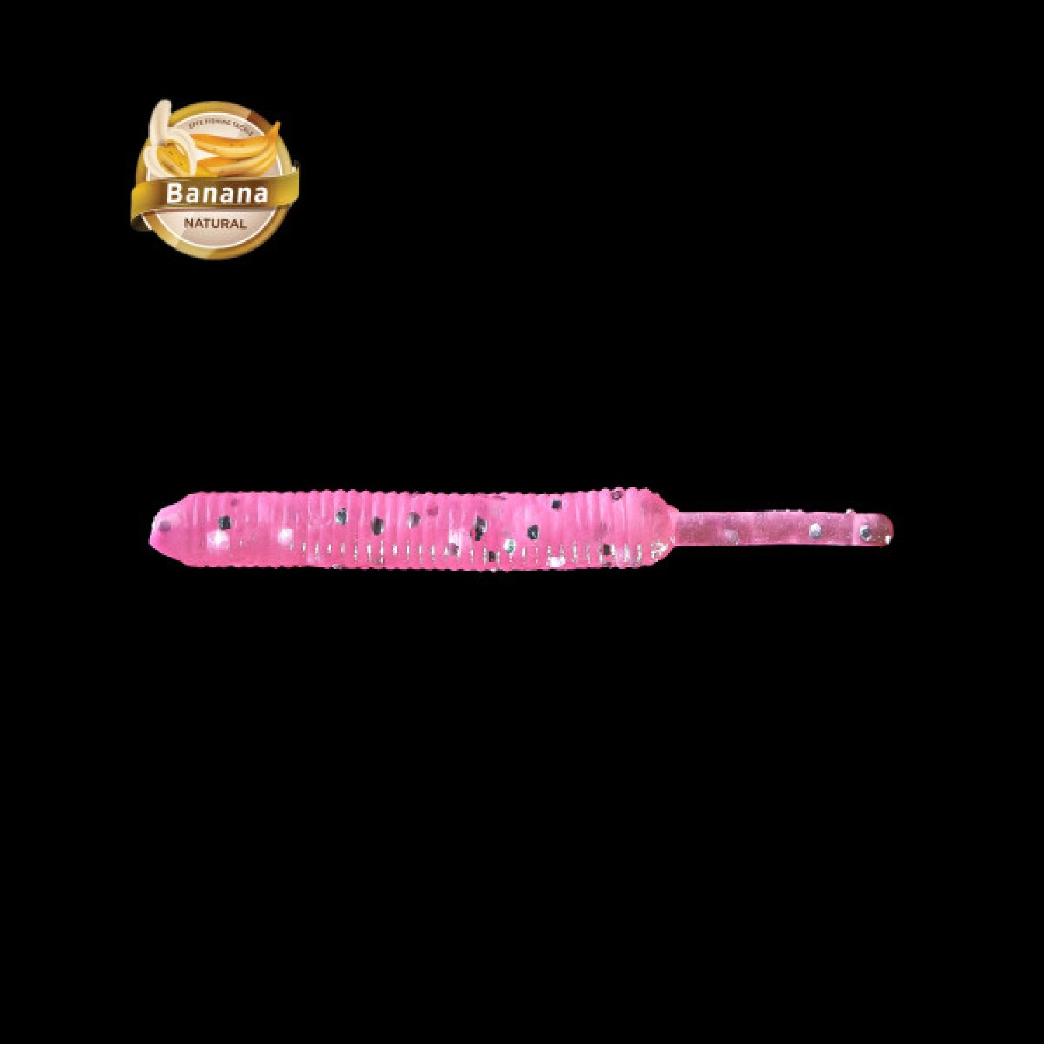 Japanese Baby Worm 4.5 cm Pink Glow LRF Silikonu