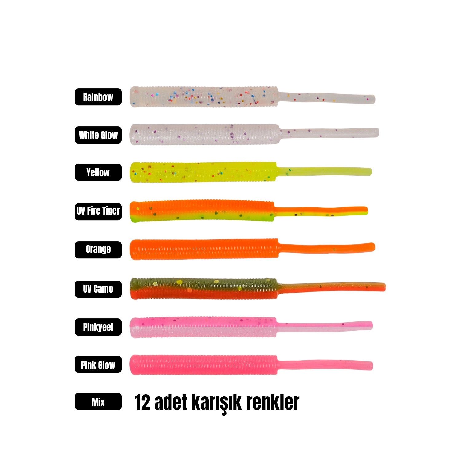 Effe Baby Worm 5.2 cm Kokulu LRF Silikonu