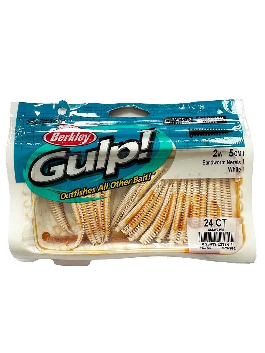 Berkley Gulp Saltwater Sandworm 5cm LRF Silikon Yem (white)