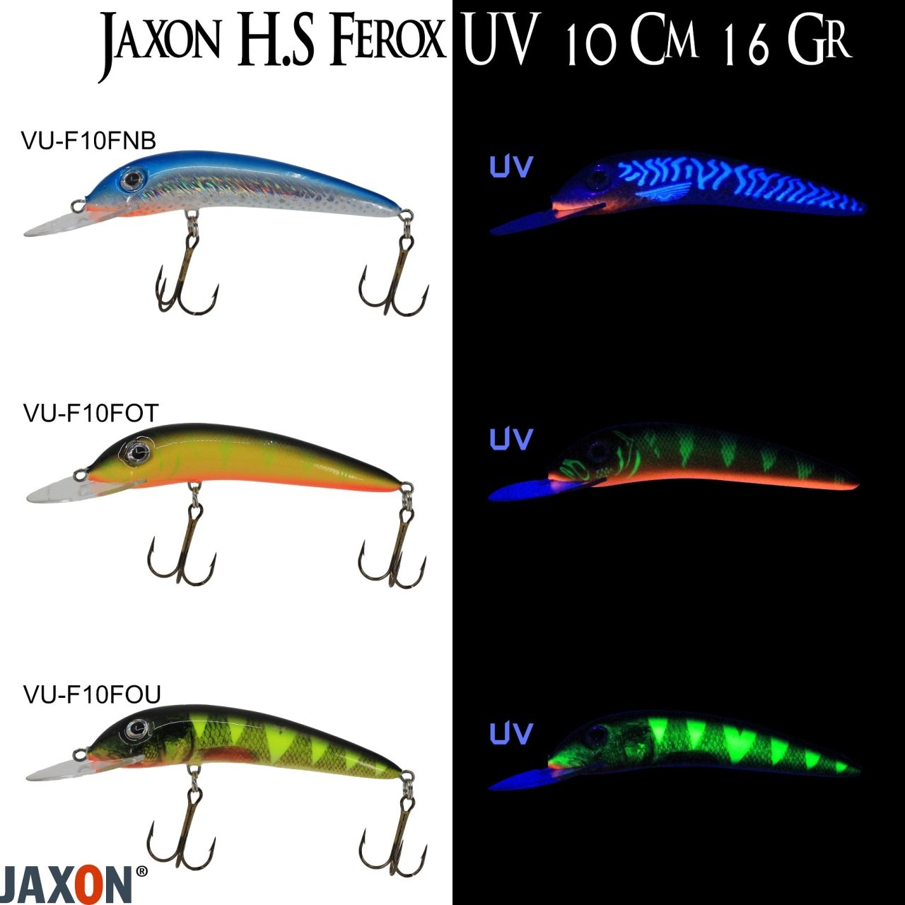 Jaxon H.S Ferox UV 10 Cm 16 Gr Maket Balık