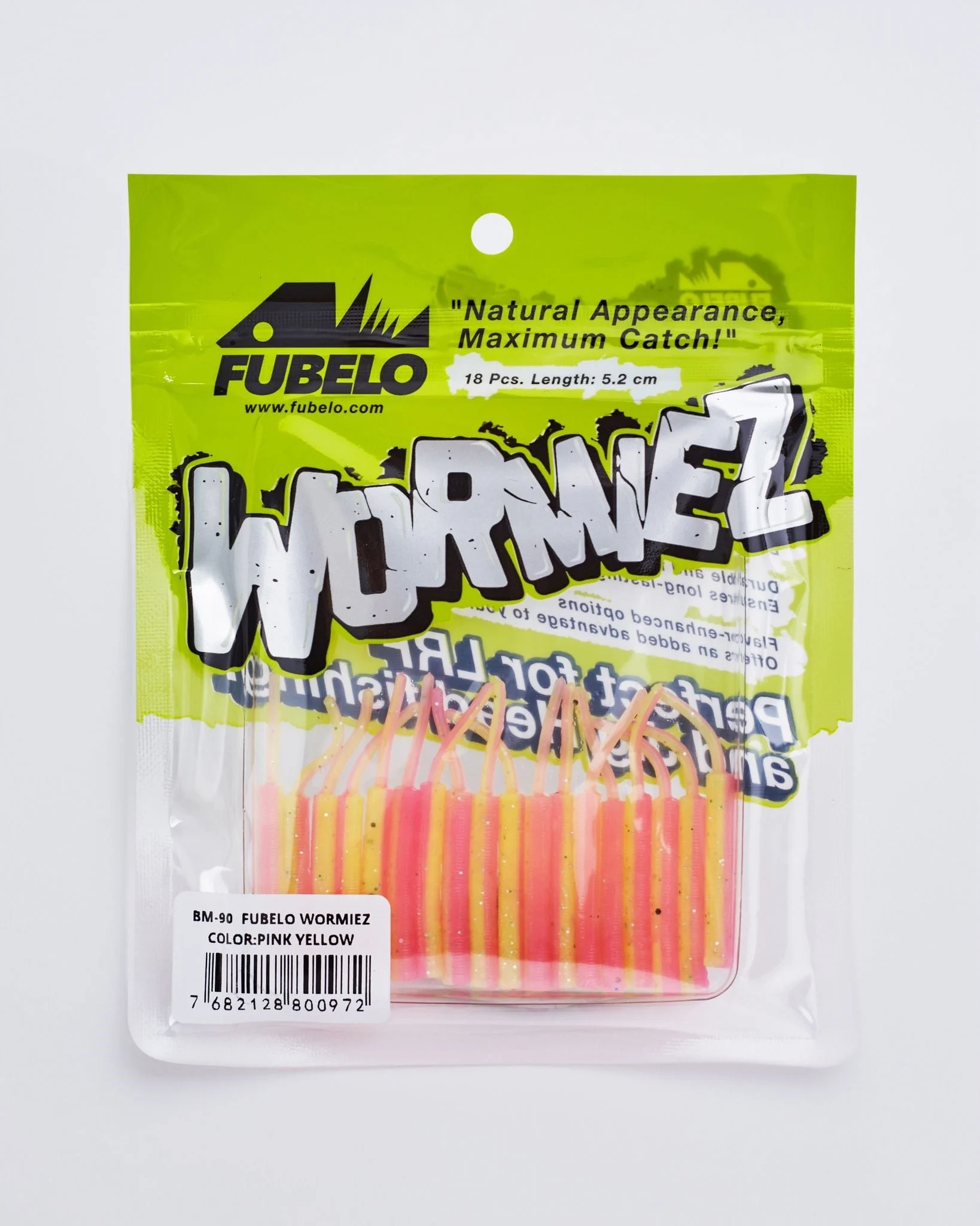 Fubelo Wormiez  Pink Yellow 5.2 Cm LRF Silikon Yem
