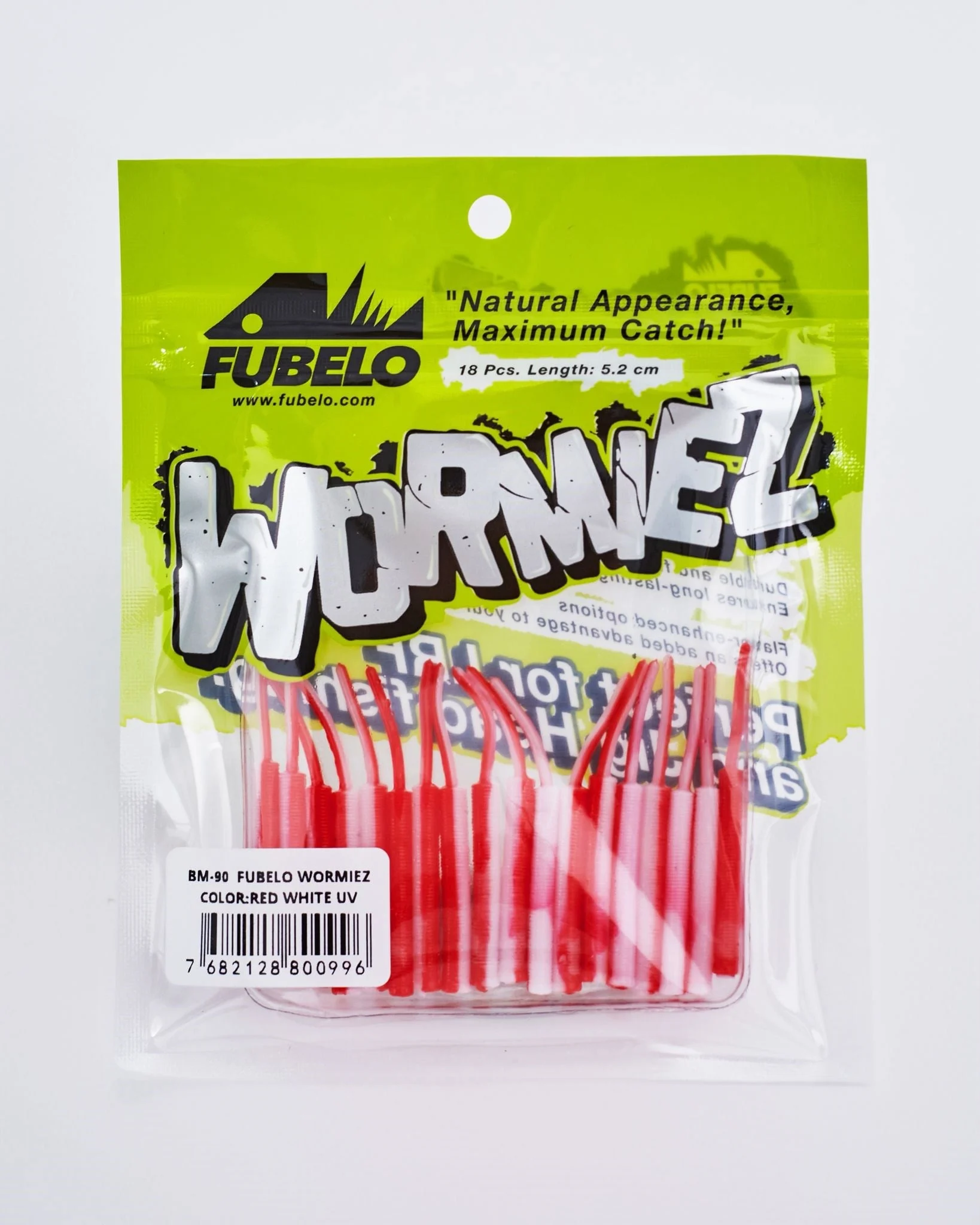 Fubelo Wormiez Red Whıte UV 5.2 Cm LRF Silikon Yem