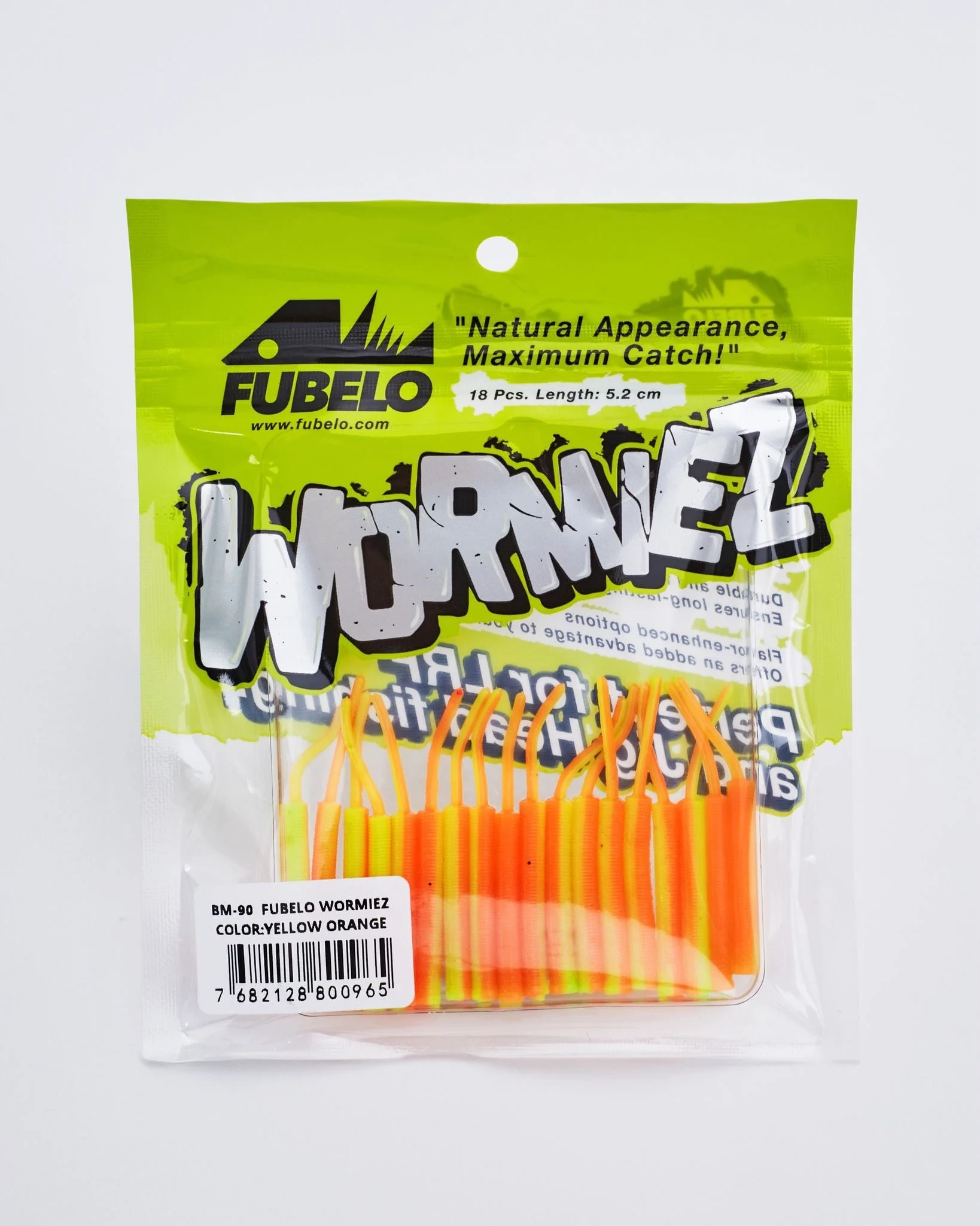 Fubelo Wormiez Yellow Orange 5.2 Cm LRF Silikon Yem