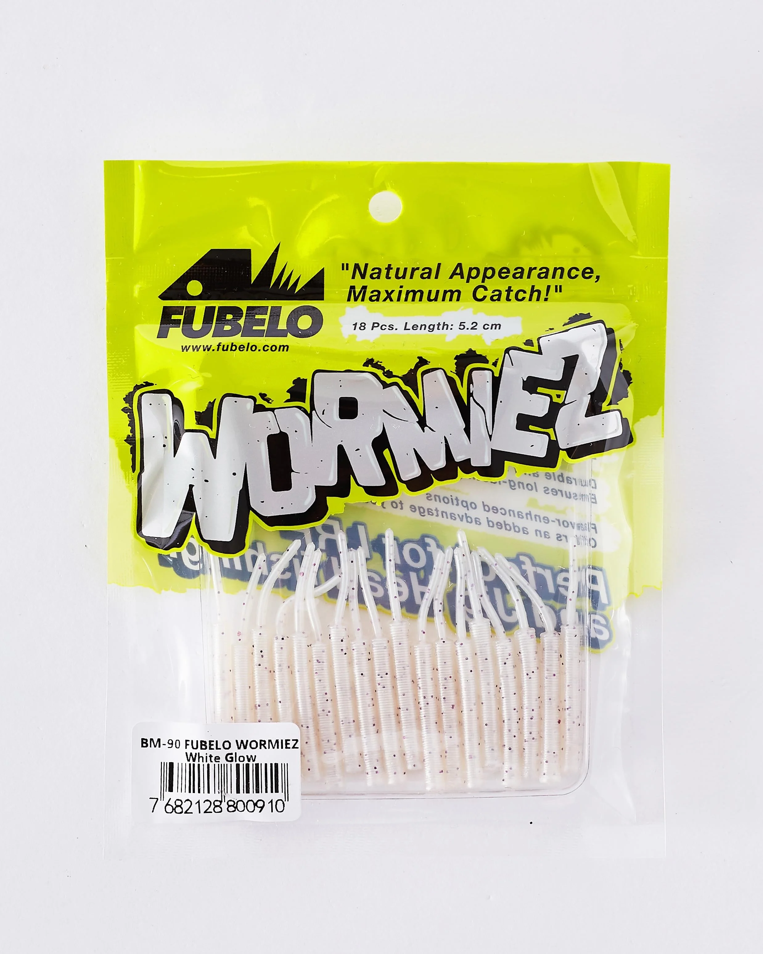 Fubelo Wormiez  White Glow 5.2 Cm LRF Silikon Yem