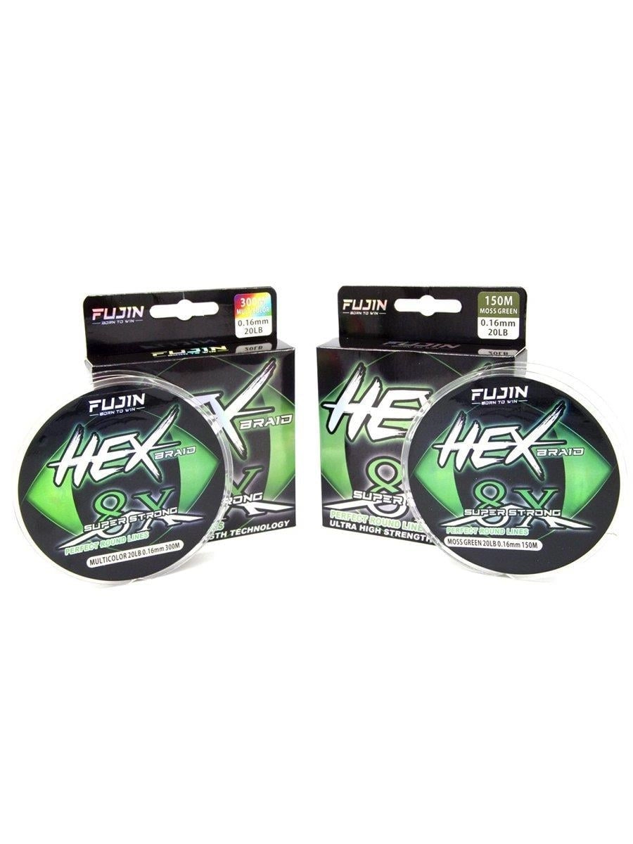 Fujin Hex Braid 8x 300mt Moss Green PE İp Misina