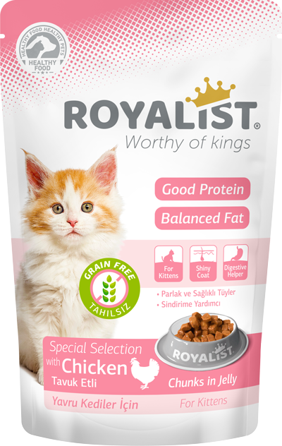 Royalist Tavuklu Yavru Kedi Yaş Mama 85 gr