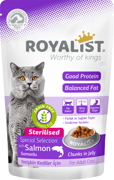 Royalist Somonlu Kısır Kedi Yaş Mama 85 gr