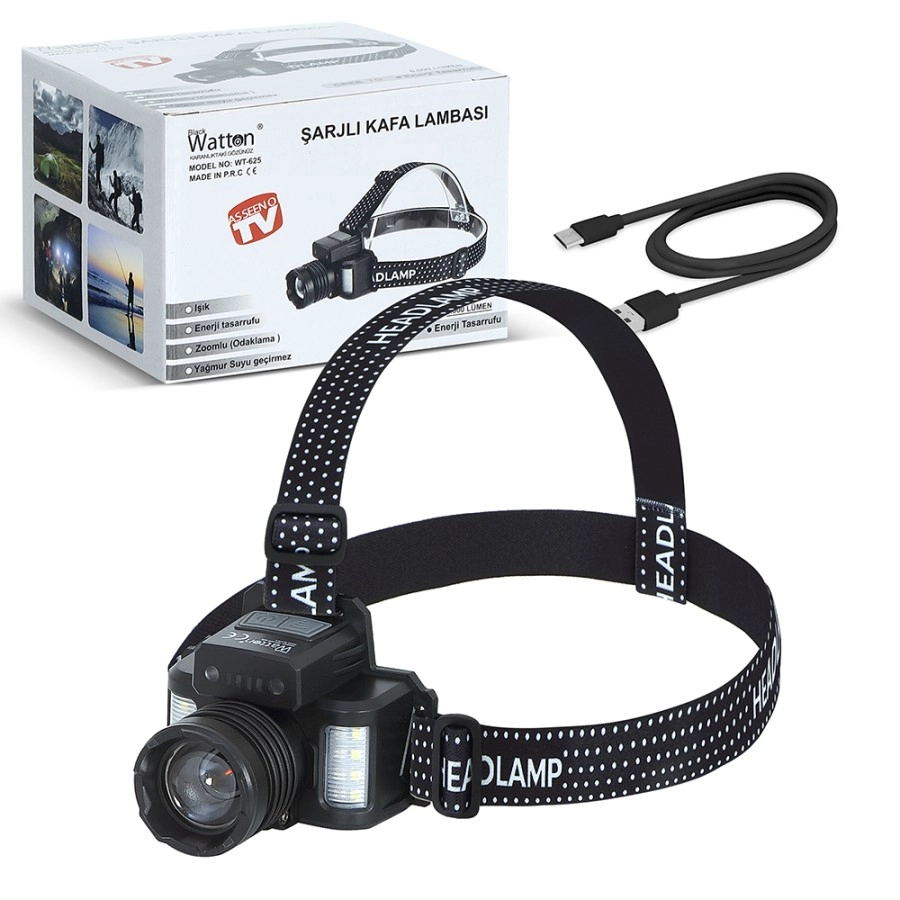 Watton WT-625 6000 Lümen Kafa Lambası