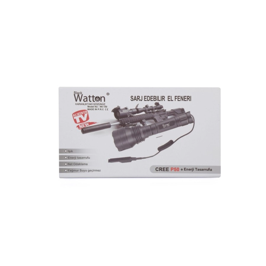 Watton Wt-150 3000 Lümen Tüfek Feneri
