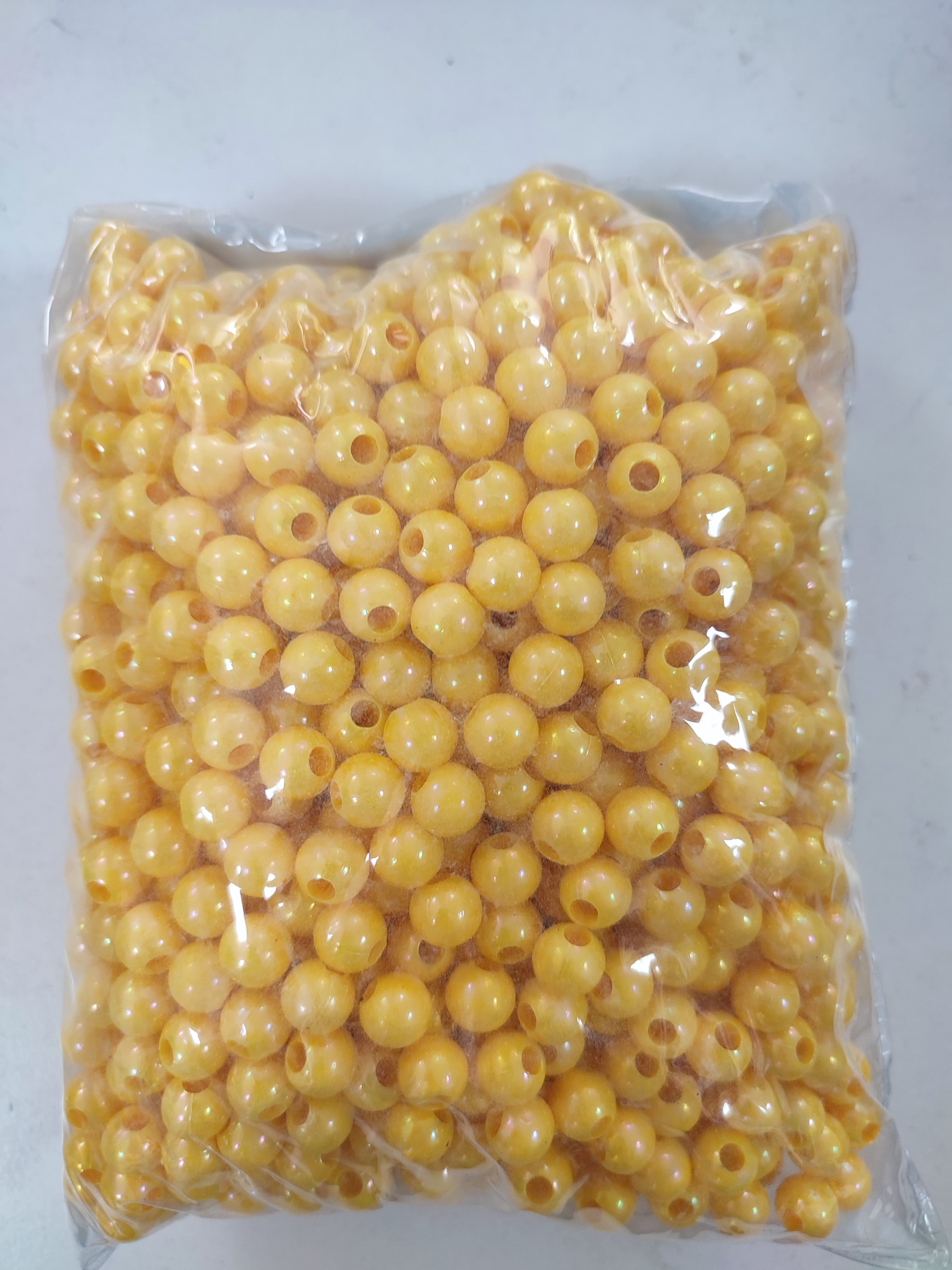 Sarı Sazan Boncuğu 8mm ( 15 adet)